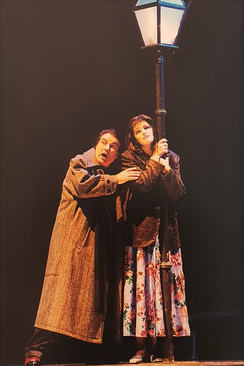 Franco Giovine (Rigoletto) i Adela Golac Rilović (Gilda), Giuseppe Verdi <em>Rigoletto</em>, HNK Split, premijera 2000. 