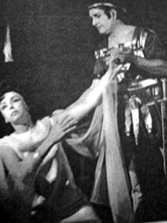 Ana Lipša-Tofović (Adalgisa) i Goga Trajanov (Pollione) – Vincenzo Bellini, Norma, Makedonski naroden teatar, Skoplje