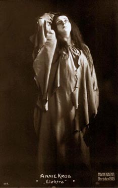 Annie Krull kao Elektra na praizvedbi 1909.