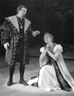 Franjo Godec (Alvise) i Blanka Zec (Laura) - Amilcare Ponchielli, Gioconda, Narodno kazalište „Ivan Zajc“, Rijeka, 1958.