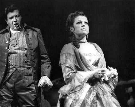 Vladimir Ruždjak (Grof) i Blaženka Milić (Grofica) – Wolfgang Amadeus Mozart, Figarov pir, HNK u Zagrebu, 1977.