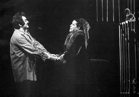 Nikolaj Gedda (Cavaradossi) i Blaženka Milić (Floria Tosca) – Giacomo Puccini, Tosca, HNK u Zagrebu, 25. veljače 1986.