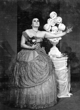 Božena Čubra (Violetta) – Giuseppe Verdi, Traviata, HNK u Osijeku, 1967.