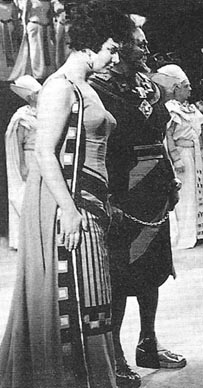 Božena Ruk-Fočić (Aida) i Milivoj Belavić (Amonasro) – Giuseppe Verdi, Aida, HNK u Zagrebu, 1965.