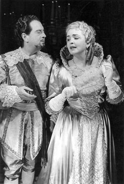 Ratimir Delorko (Don Ottavio) i Dragica Martinis (Donna Anna) – Wolfgang Amadeus Mozart: Don Juan, HNK u Zagrebu, 1948.