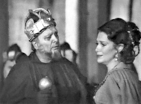 Ferdinand Radovan (Simon) i Cynthia Hansell-Bakić (Amelia) – Giuseppe Verdi, Simon Boccanegra, Splitsko ljeto 1979., Peristil