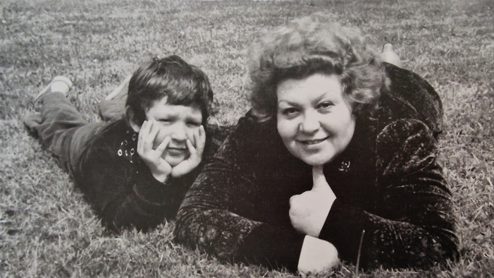 Ljiljana Molnar-Talajić i sin Dalibor Talajić krajem 1970-ih