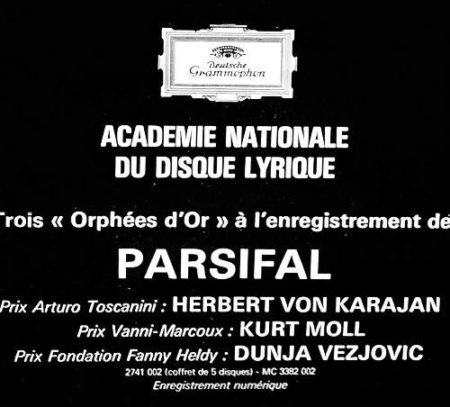 Dunja Vejzović za ulogu Kundry u <em>Parsifalu</em> dobitnica je jedne od najvećih svjetskih diskografskih nagrada – Orphée d or – Prix Fondation Fanny Heldy