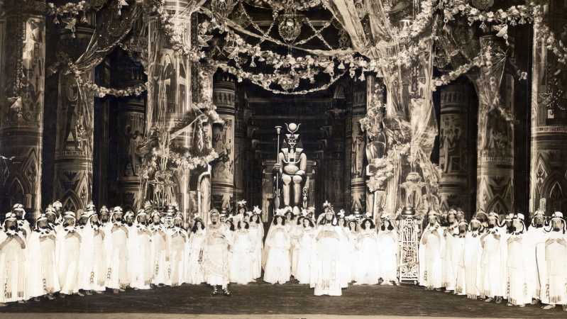 Enrico Caruso (Radames), Adamo Didur (Ramfis) i zbor, Giuseppe Verdi, <em>Aida</em>, otvorenje Metropolitana 16. studenoga 1908.