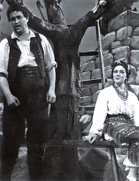 Josip Gostič (Mića) i Nada Tončić (Đula), HNK u Zagrebu 1942.