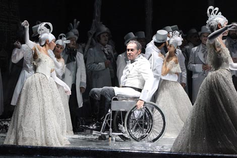 Ivica Čikeš (Gremin); Hrvatsko narodno kazalište u Zagrebu: Petar Iljič Čajkovski; Evgenij Onjegin, dir: Nikša Bareza, red. Michał Znaniecki, foto: © Mara Bratoš