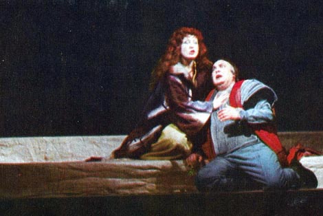 Veneta Janeva Iveljić (Lady Macbeth) i Ferdinand Radovan (Macbeth) – Giuseppe Verdi, Macbeth, HNK u Zagrebu, 1987.