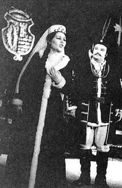 Filka Dimitrova-Pletikosić (Jelena) i Joško Markotić (Juranić) – Ivan Zajc, Nikola Šubić Zrinjski, Narodno kazalište u Splitu, 1965.