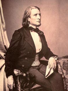 Franz Liszt, 1858.