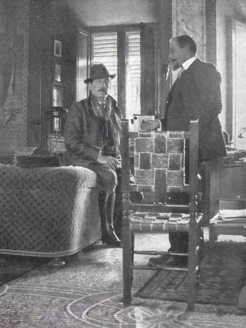 Giacomo Puccini i Giulio Ricordi na Puccinijevu posjedu u Torre de Lago