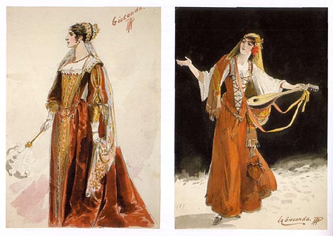 Percy Anderson, nacrti kostima za Milku Trninu