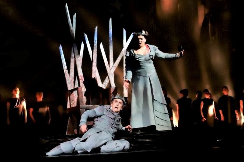 Giorgio Surian (Macbeth) i Kristina Kolar (Lady Macbeth, Giuseppe Verdi, <em>Macbeth</em>, HNK Ivana pl. Zajca, Rijeka, 2018.