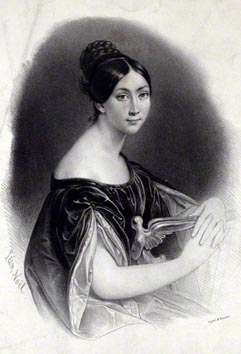 Giulia Grisi, 1840. (autor crteža Alphonse Léon Noël)