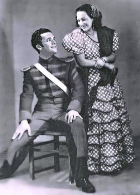 Olav Gerthel (Don Jose) i Gjurgja Halper-Leppée (Carmen) – Georges Bizet, Carmen, Stockholm, 1943.