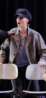 Ivica Trubić (Sudac), Ana Zebić (Jano) i Neda Martić (Sučeva žena); Hrvatsko narodno kazalište u Zagrebu: Leoš Janáček, Jenůfa, dir. Srboljub Dinić, red. Ozren Prohić, foto: © Mirko Cvjetko