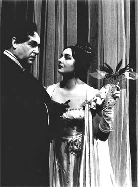 Josip Gostič (Herman) i Mirka Klarić (Liza) – Petar Iljič Čajkovski, Pikova dama, Hrvatsko narodno kazalište u Zagrebu, 1960.