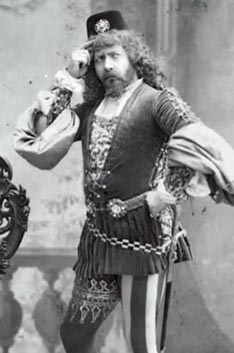 Josip Kašman kao Jago u Otellu Giuseppea Verdija, Carsko kazalište, Varšava, 1904.