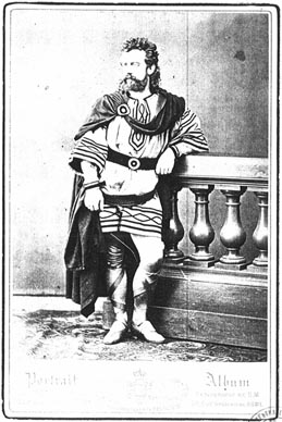 Josip Kašman kao Severo u operi Poliuto Gaetana Donizettija, 1897.