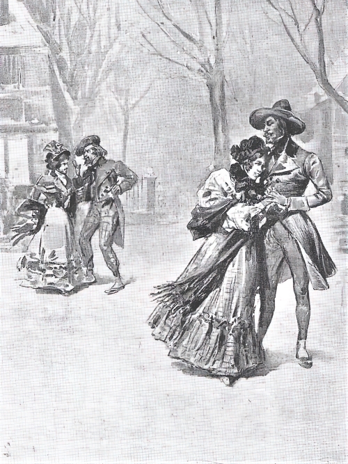 Kostimi Adolfa Hohenteina za Musettu, Marcella, Mimì i Rodolfa u 3. činu