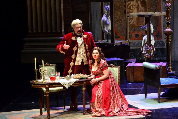 Lana Kos (Tosca), Stefano Meo (Scarpia), Giacomo Puccini, <em>Tosca</em>, HNK u Zagrebu, 2023.