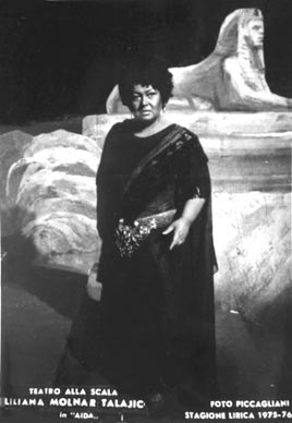 Ljiljana Molnar-Talajić (Aida), Giuseppe Verdi – Aida, Scala, Milano, sezona 1975./1976.