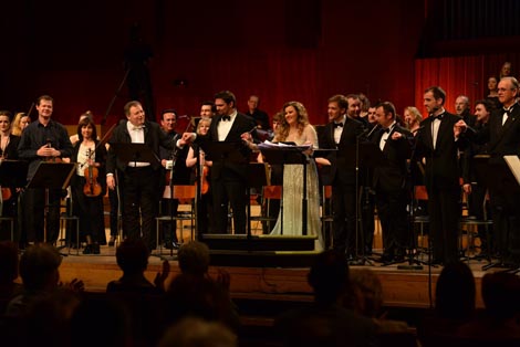 Mladen Tarbuk, Domagoj Dorotić, Evelin Novak, Leon Košavić, Mario Bokun, Stefano Surian, Giorgio Surian i Simfonijski orkestar Hrvatske radiotelevizije, foto: Dinko Bažulić, www.hrt.hr