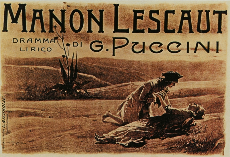 Razglednica s praizvedbe opere <em>Manon Lescaut</em>  u Torinu