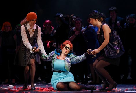 28. Muzički biennale Zagreb, Muzička akademija, Akademija dramske umjetnosti, Akademija likovnih umjetnosti, Tekstilno-tehnološki fakultet, Hrvatsko narodno kazalište u Zagrebu: Boris Papandopulo, Madame Buffault, dir. Mladen Tarbuk, red. Dora Ruždjak Podolski, foto: © Mirko Cvjetko