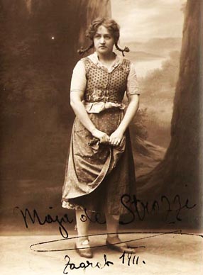 Maja de Strozzi (Gretel (Marica)) – Engelbert Humperdinck, Hänsel i Gretel (Ivica i Marica), Zagreb, 1911.