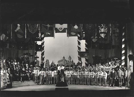 Narodno kazalište, Zagreb: Richard Wagner, Majstori pjevači, dir. i red. Friderik Rukavina, premijera 15. lipnja 1929. 