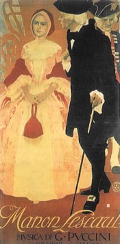 Manon Lescaut, plakat s praizvedbe