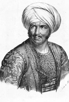 Manuel García kao Otello na praizvedbi opere Otello Gioachina Rossinija, 1821.