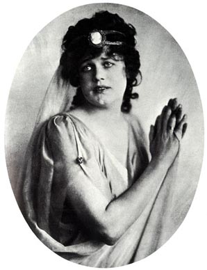 Maria Jeritza kao Arijadna na praizvedbi Arijadne na Naxosu 1912. 