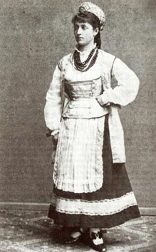 Marija Prikril kao Lizinka na praizvedbi istoimene opere 12. studenoga 1878, 