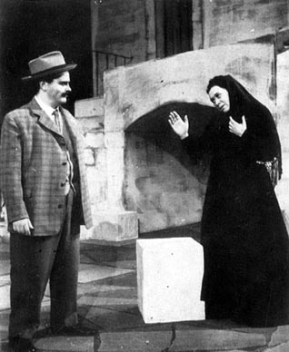 Tugomir Alaupović (Radovan) i Marijana Radev (Margarita) – Krsto Odak, Majka Margarita, HNK u Zagrebu, scenska praizvedba 9. veljače 1957.