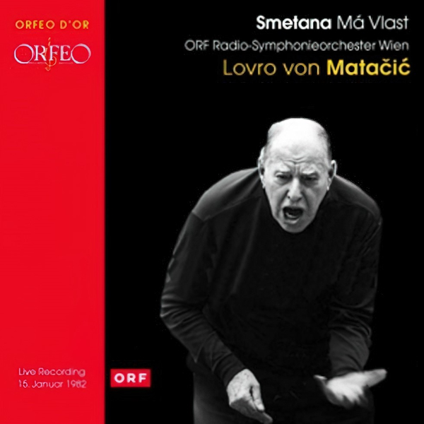 Naslovnica CD-a <em>Moja domovina</em> s velikim tumačem Smetanine glazbe Lovrom pl. Matačićem uz Simfonijski orkestar Austrijskog radija iz Beča