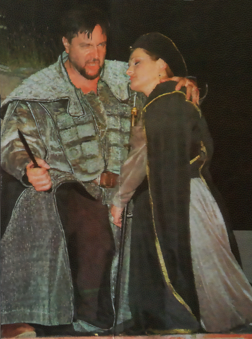 Hrid Matić (Juranić), Miljenka Grđan (Jelena), Ivan pl. Zajc, <em>Nikola Šubić Zrinjski</em>, tvrđava sv. Nikole u Šibeniku, 2004.