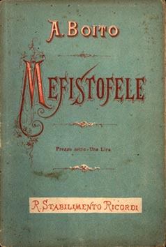 Mefistofele, naslovnica libreta