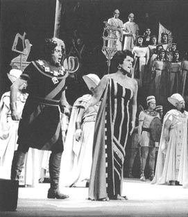 Vladimir Ruždjak (Amonasro) i Mila Kirinčić-Degan (Aida), Giuseppe Verdi, Aida