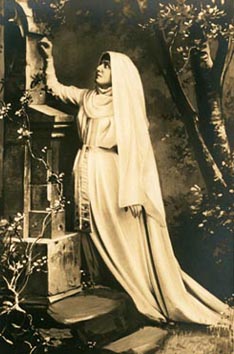 Milka Trnina kao Elizabeta u Tannhäuseru (treći čin), München, 1894.