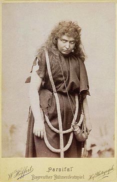 Milka Trnina kao Kundry u Parsifalu (prvi čin), Bayreuth, 1899.