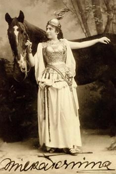 Milka Trnina kao Brünnhilda u Walküri, München, 1891.