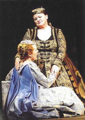 Ingrid Haller (Jelena) i Mirella Toić (Eva) – Ivan pl Zajc, Nikola Šubić Zrinjski, Narodno kazalište „Ivan Zajc“, Rijeka, 1991.