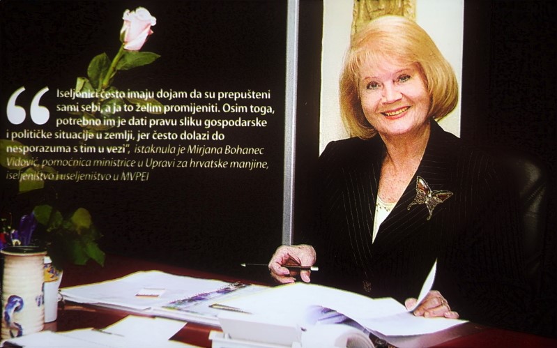 Mirjana Bohanec Vidović kao pomoćnica ministrice u upravi za nacionalne manjine, iseljeništvo i useljeništvo u Ministarstvu vanjskih poslova i europskih integracija