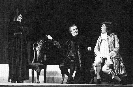 Mirjana Bohanec (Norina), Zlatko Foglar (dr. Malatesta) i Boris Vajda (Pasquale) – Gaetano Donizetti, Don Pasquale, HNK u Zagrebu, premijera 1984.